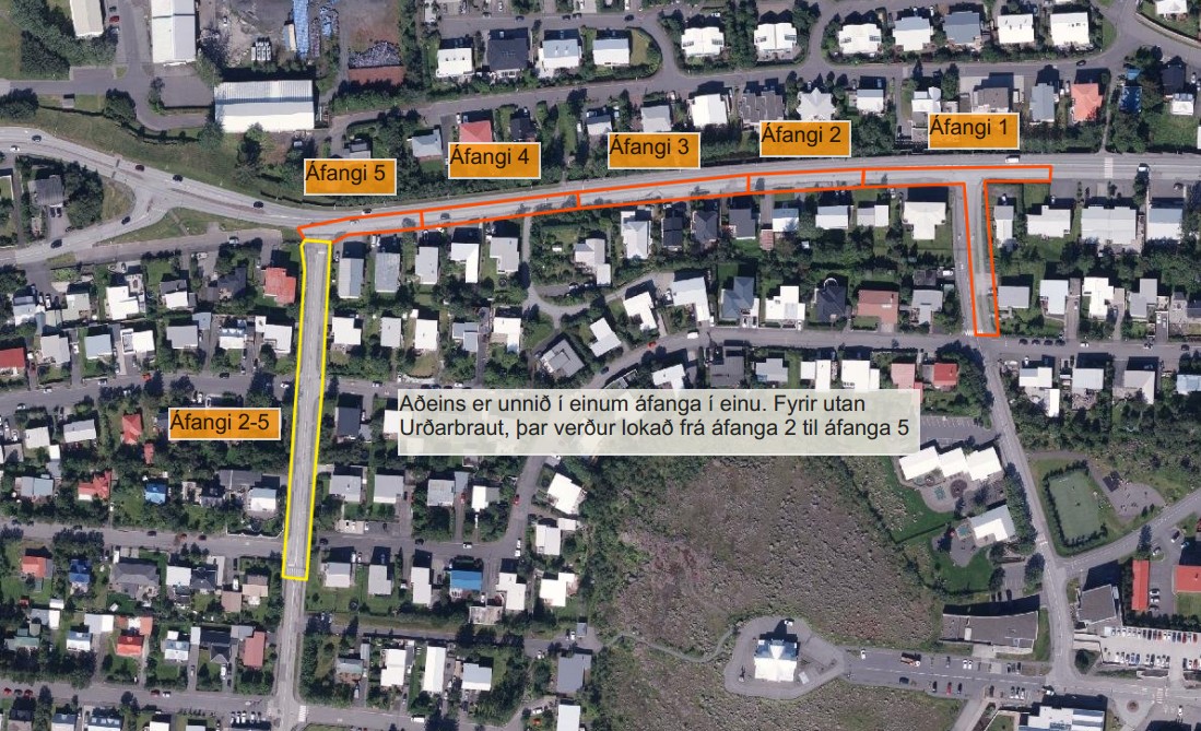 Yfirlitskort og áfangaskipting Yfirlitskort og áfangaskipting